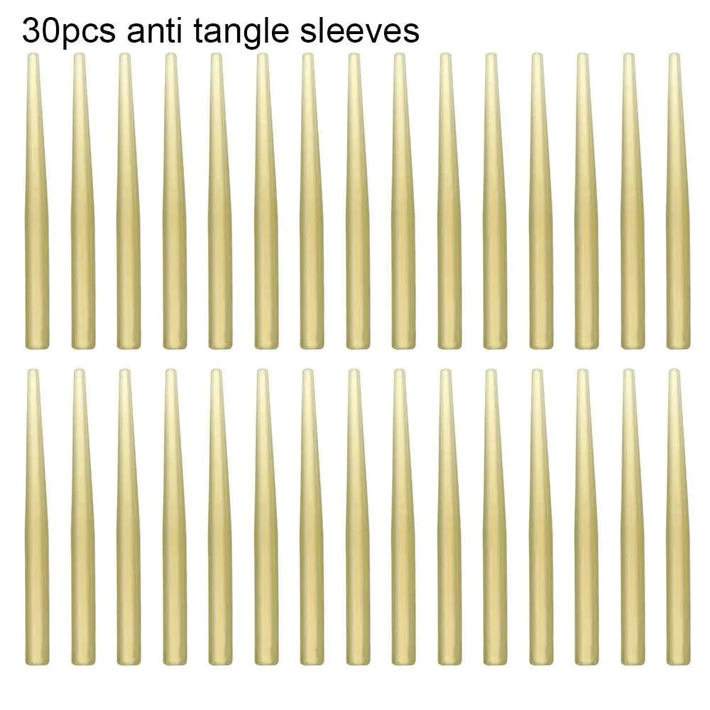 China China 30pcs 15PCS Side Bends with Rolling Swivel or 10PCS Side Bends with QC Swivel or 30PCS Anti Tangle Sleeves Carp Fishing Accessories