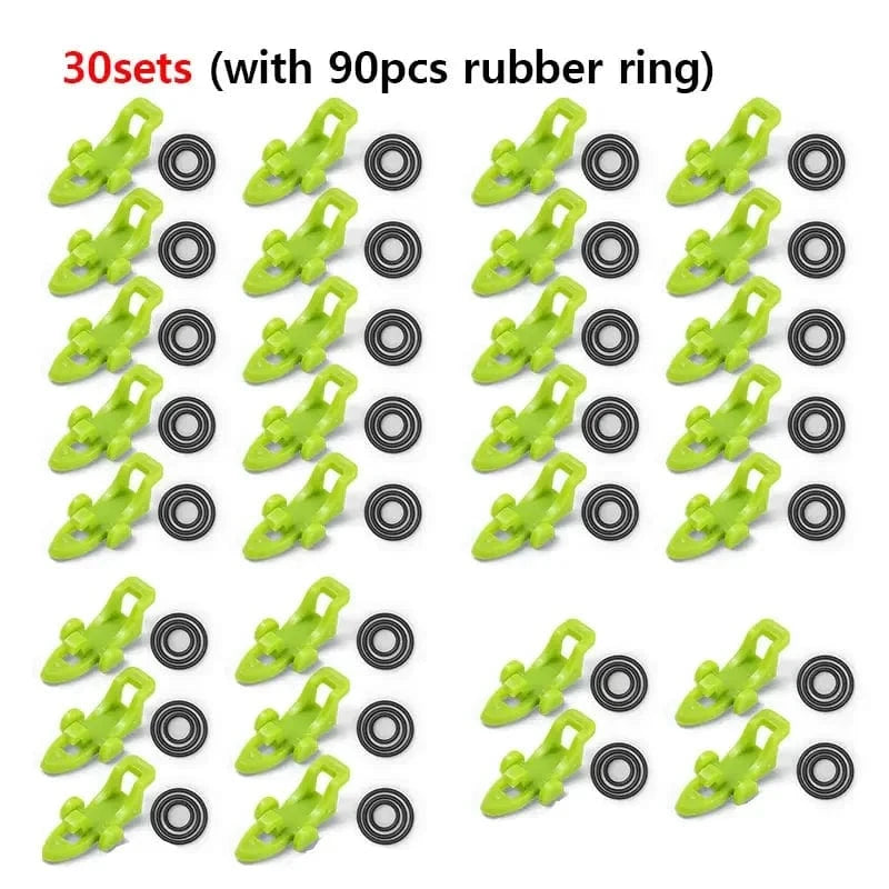 China China (30sets)green 10-30pcs Fishing Rod Pole Hook Keeper Lure Bait Holder Lure Accessories Jig Hooks Safety Keeping Holder Fishing Tool