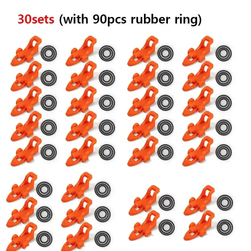 China China (30sets)orange 10-30pcs Fishing Rod Pole Hook Keeper Lure Bait Holder Lure Accessories Jig Hooks Safety Keeping Holder Fishing Tool