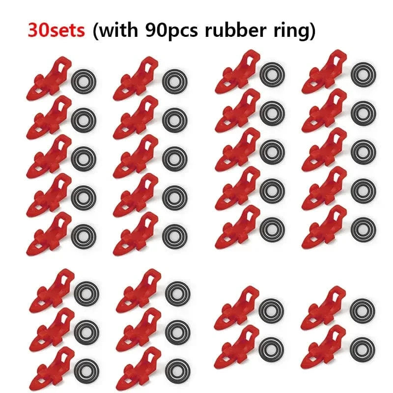 China China (30sets)red 10-30pcs Fishing Rod Pole Hook Keeper Lure Bait Holder Lure Accessories Jig Hooks Safety Keeping Holder Fishing Tool