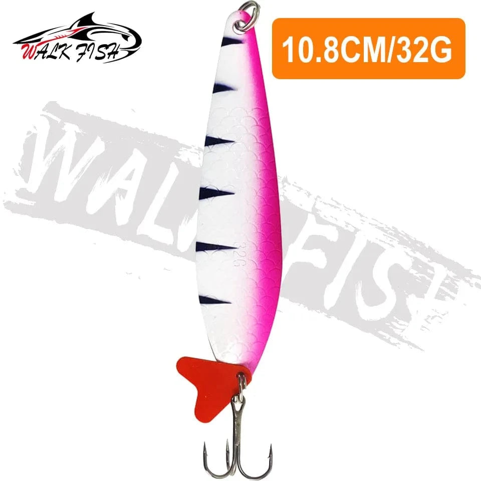 China China 32g 1 WALK FISH New 16g-28g Metal Spinner Spoon trout Fishing Lure Hard Bait Sequins Noise Paillette Bait hard sequins spinner