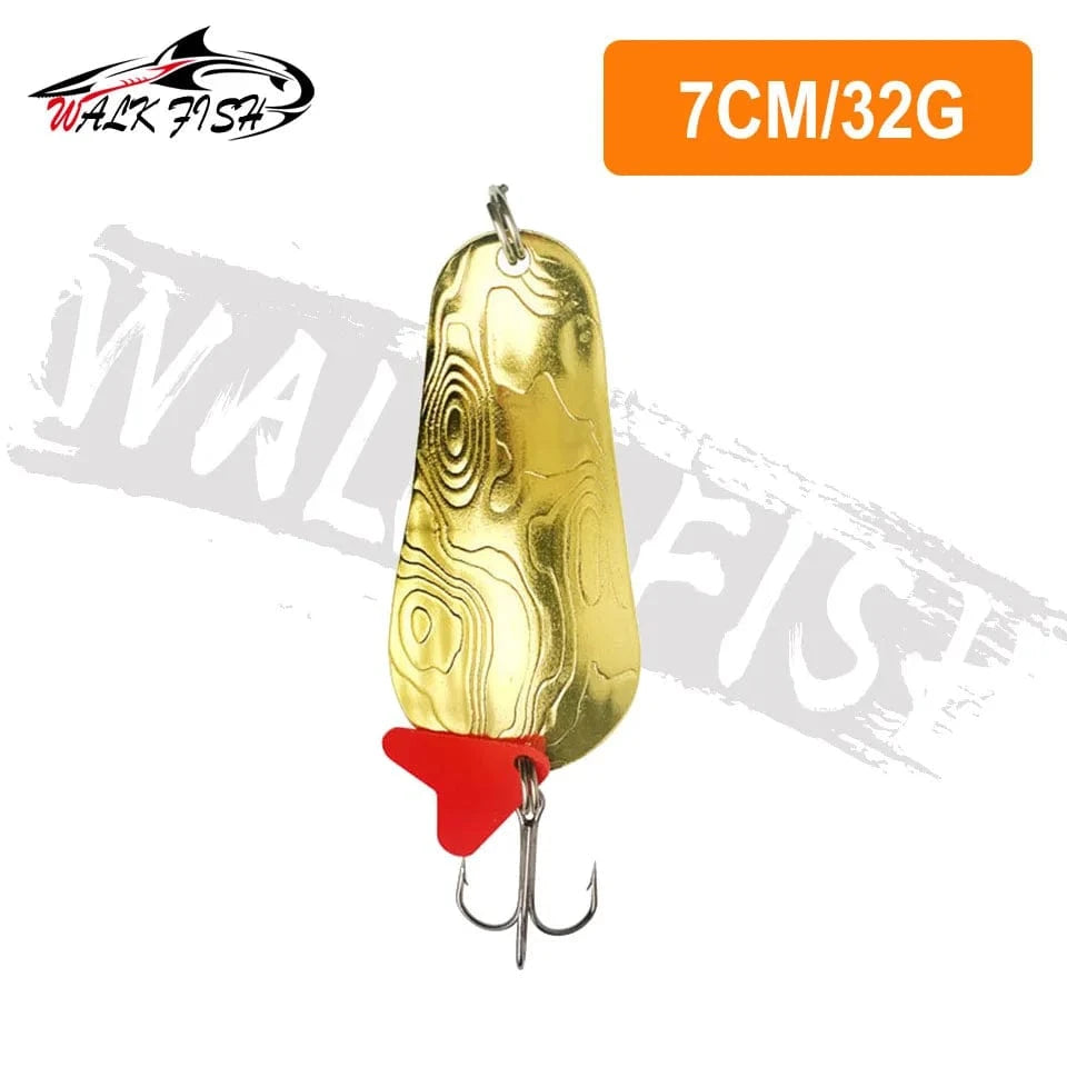 China China 32g 2 WALK FISH New 16g-28g Metal Spinner Spoon trout Fishing Lure Hard Bait Sequins Noise Paillette Bait hard sequins spinner