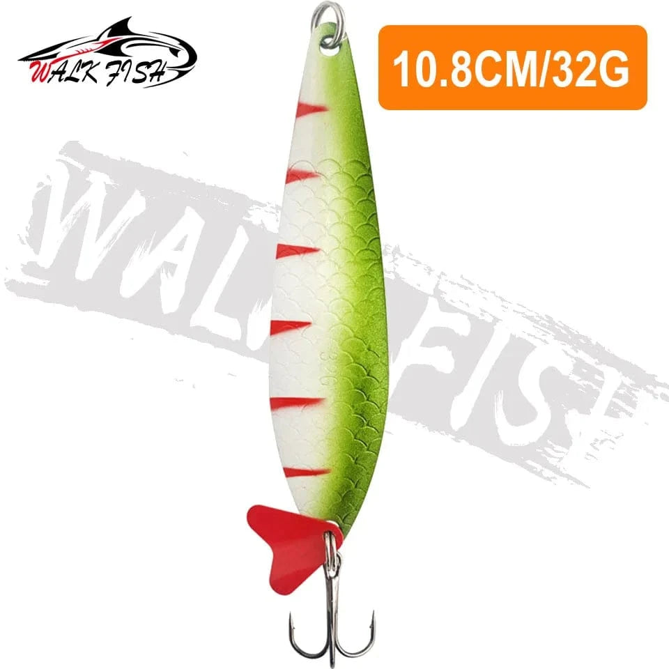China China 32g WALK FISH New 16g-28g Metal Spinner Spoon trout Fishing Lure Hard Bait Sequins Noise Paillette Bait hard sequins spinner