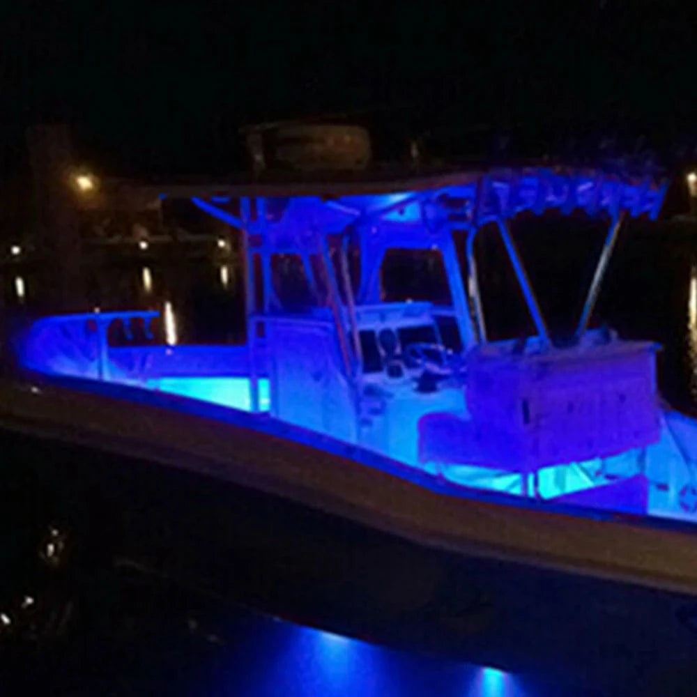 China China 3Inch 6 Led Round Chrome Marine LED Transom Mount Stern Anchor Navigation Light Waterproof Boat Marine Lights 6-2835-SMD 12V DC