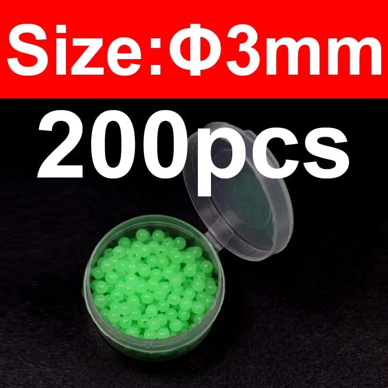 China China 3mm 200pcs green Wifreo 200pcs Soft Mini Fly Tying Glow Beads Fly Tying Material Wet Fly Saltwater Fishing Sabiki Fly Luminous Hot Beads Egg Roe
