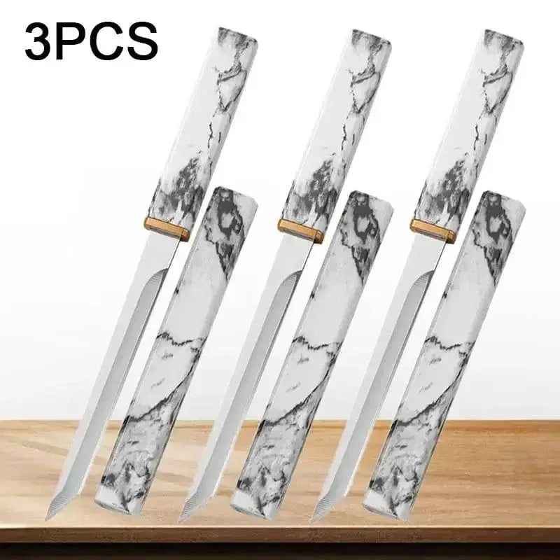 China China 3pcs-white Professional Meat Cleaver Utility Knife Fruit Vegetable Stainless Steel High Hardness Butcher Knives Cooking Kitchen Knife