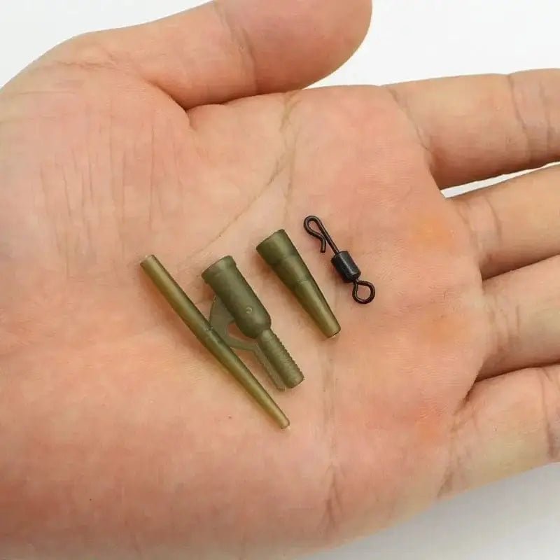 China China 40PCS 40PCS/lot Carp Fishing Accessories Lead Clip Quick Change Swivel Tail Rubber Anti Tangle Sleeves for Carp Rigs Fishing Tackle