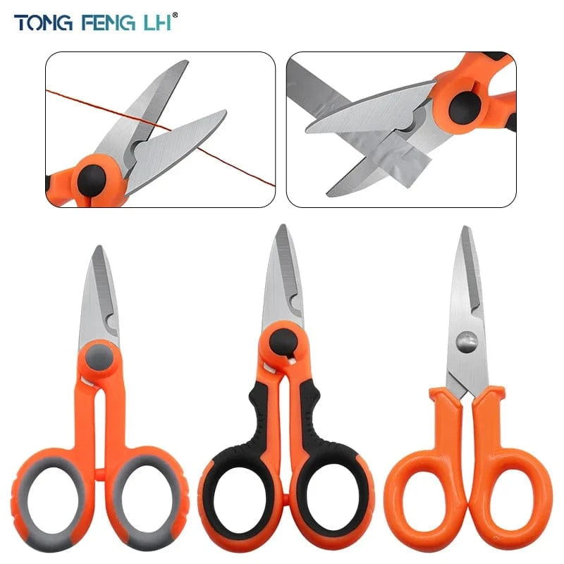 China China 420 Stainless Steel Fishing Scissor Accessories Electrician Portable Scissors Plier Cut PE Braid Line Lure Carp Fishing Tools