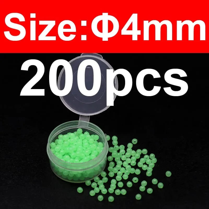 China China 4mm 200pcs green Wifreo 200pcs Soft Mini Fly Tying Glow Beads Fly Tying Material Wet Fly Saltwater Fishing Sabiki Fly Luminous Hot Beads Egg Roe