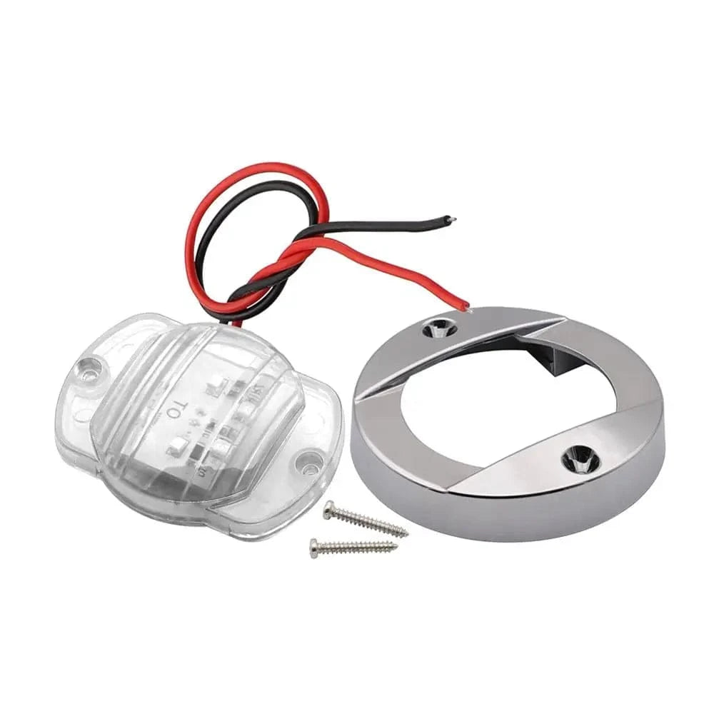 China China 4Pcs Boat Courtesy Lights Stair Deck Transom LED Stern Light Waterproof Boat Indicator Turn Signal Tail Lamp Yacht Marine Lights