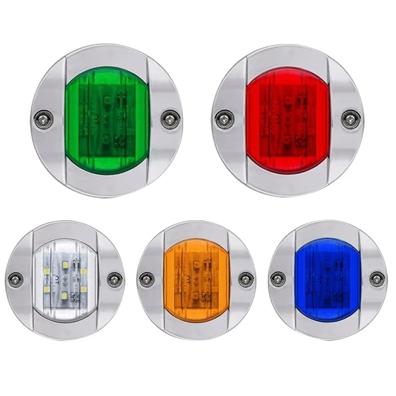 China China 4PCS Boat Marine Lights Navigation Light Waterproof Marker Lamp For Truck RV Yacht Transom Anchor Stern DC 12V 6LED Stern Light