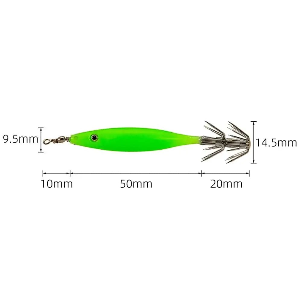 China China 5/10pcs 8cm 4g Luminous Cuttlefish Squid Jig Hook Fishing Lures Octopus Glow Jig Artificial Bait Hard Turlutte Lure Shrimp Bait