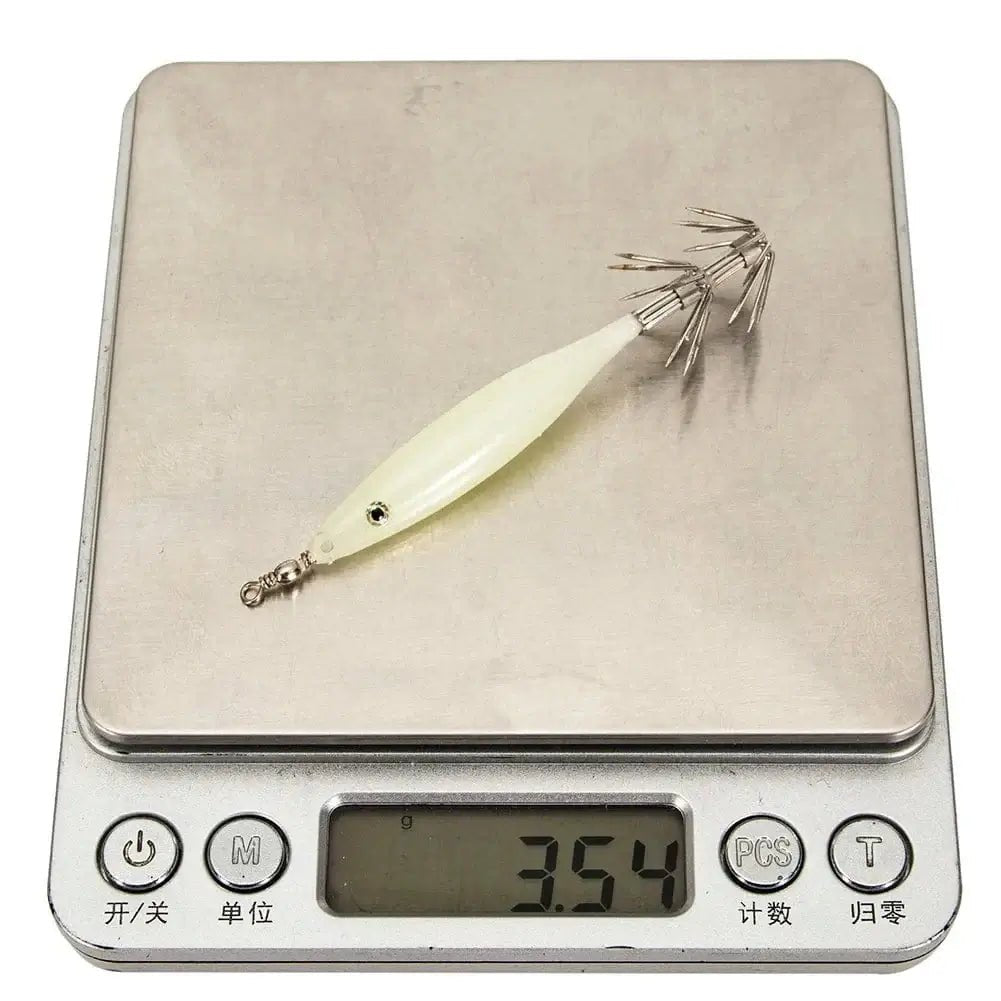 China China 5/10pcs 8cm 4g Luminous Cuttlefish Squid Jig Hook Fishing Lures Octopus Glow Jig Artificial Bait Hard Turlutte Lure Shrimp Bait