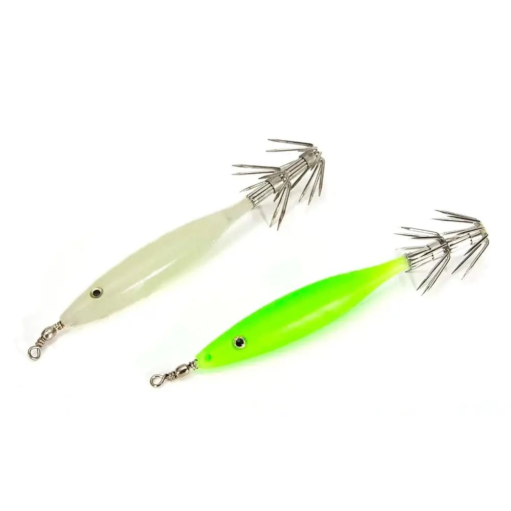 China China 5/10pcs 8cm 4g Luminous Cuttlefish Squid Jig Hook Fishing Lures Octopus Glow Jig Artificial Bait Hard Turlutte Lure Shrimp Bait