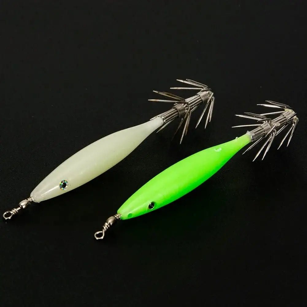 China China 5/10pcs 8cm 4g Luminous Cuttlefish Squid Jig Hook Fishing Lures Octopus Glow Jig Artificial Bait Hard Turlutte Lure Shrimp Bait