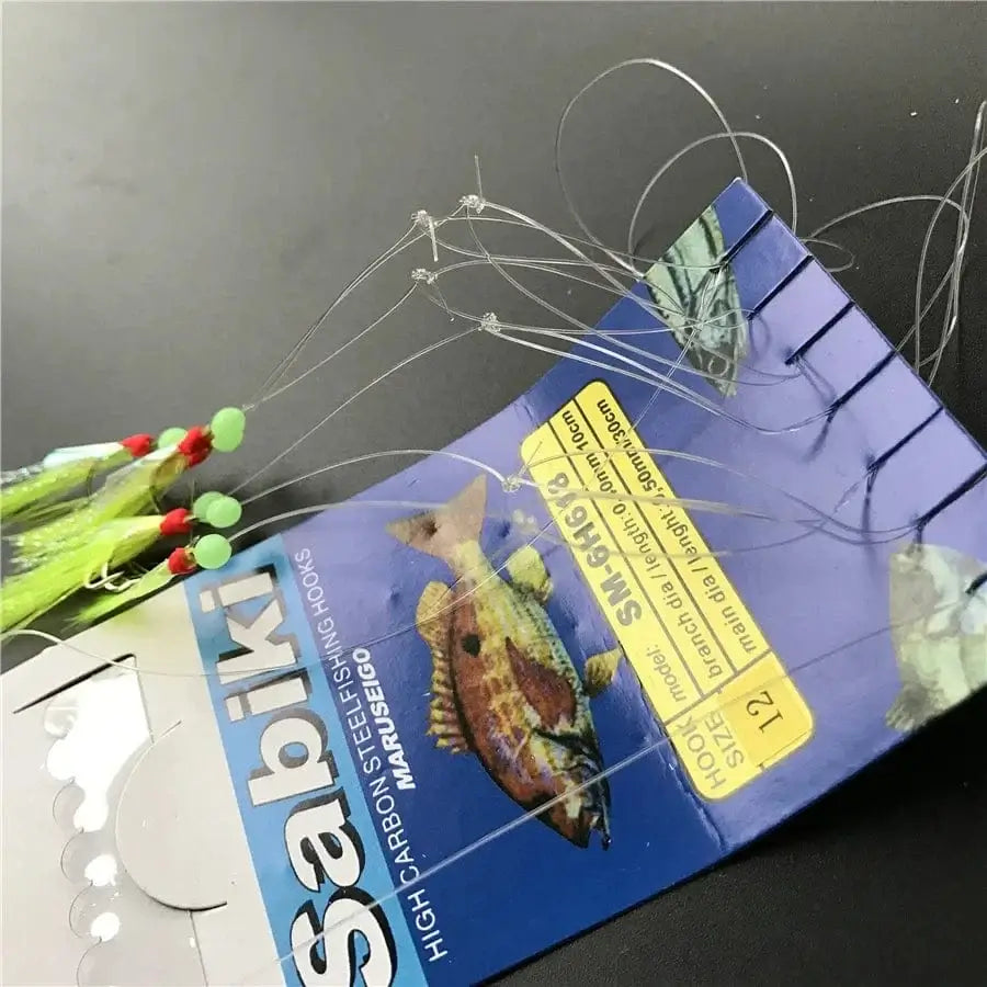 China China 5 bags fishing sabiki samodur ,fishing Mackerel hook ,herring hook sabiki rig hooks , Fishing lure bait hook Tackle Accessories