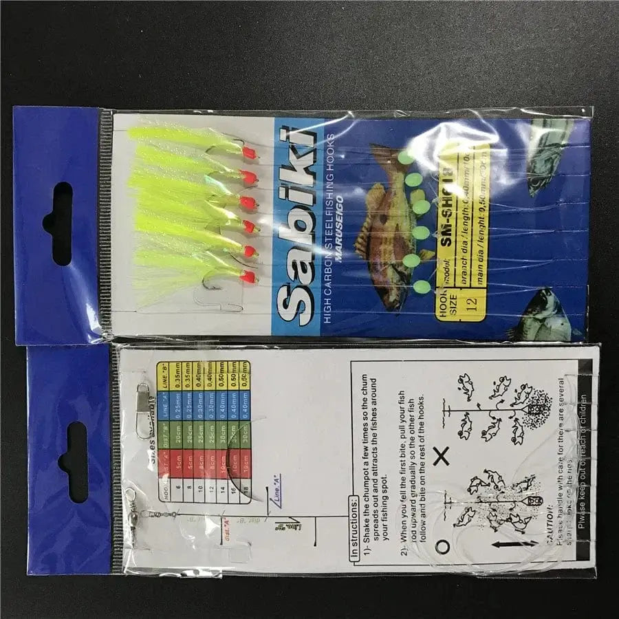 China China 5 bags fishing sabiki samodur ,fishing Mackerel hook ,herring hook sabiki rig hooks , Fishing lure bait hook Tackle Accessories