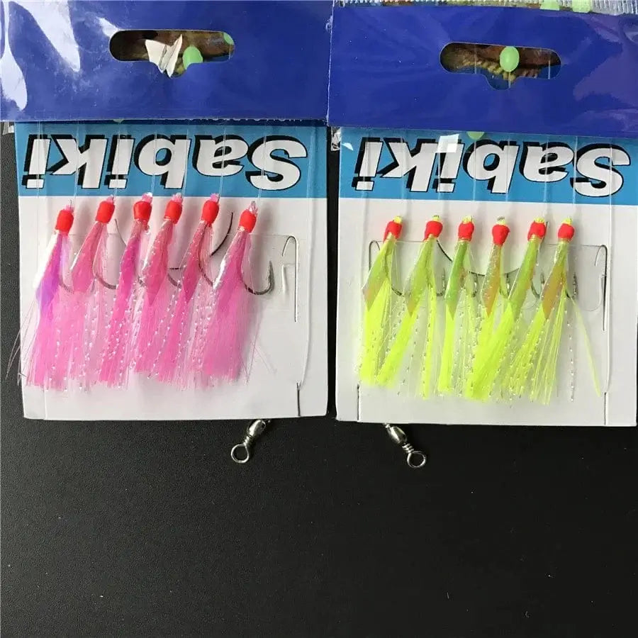 China China 5 bags fishing sabiki samodur ,fishing Mackerel hook ,herring hook sabiki rig hooks , Fishing lure bait hook Tackle Accessories
