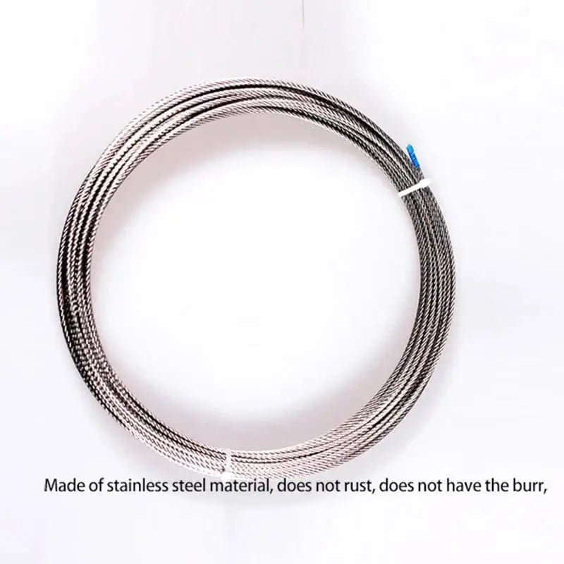 China China 50/100M 0.6mm-1.2mm diameter 7X7 Structur 304 stainless steel wire rope alambre cable softer fishing lifting cable e