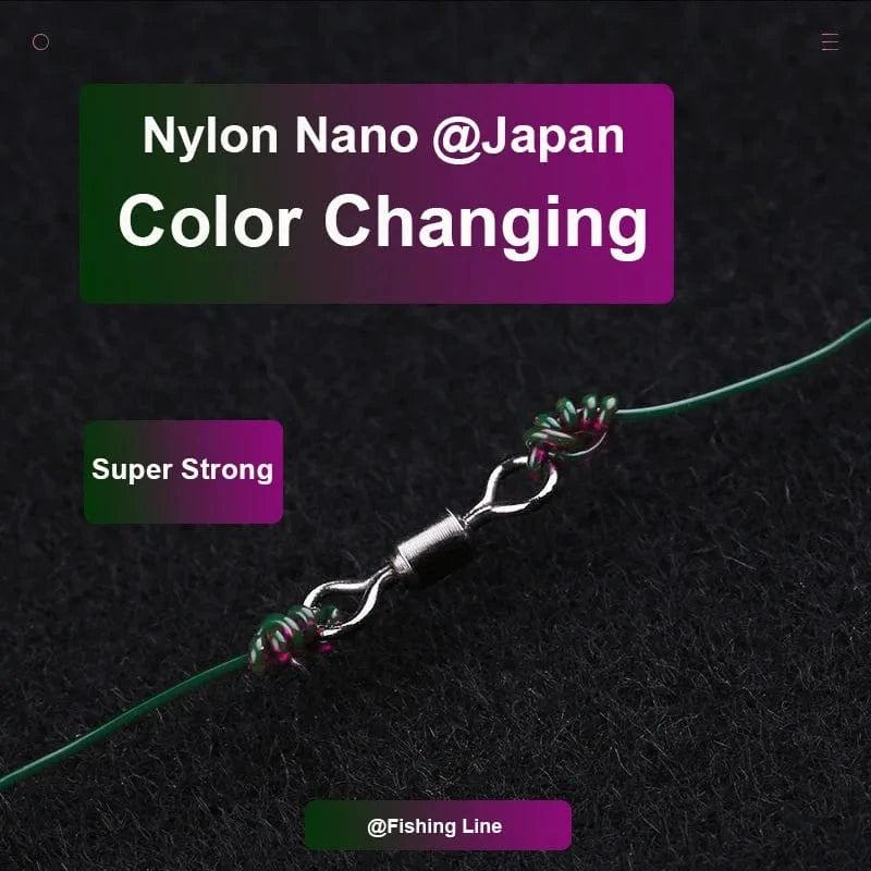 China China 500m Color Changing Fishing Line Fluorocarbon On Monofilament Nylon Sea Fresh Water Carp Wire Leader Line Fishing Equipment