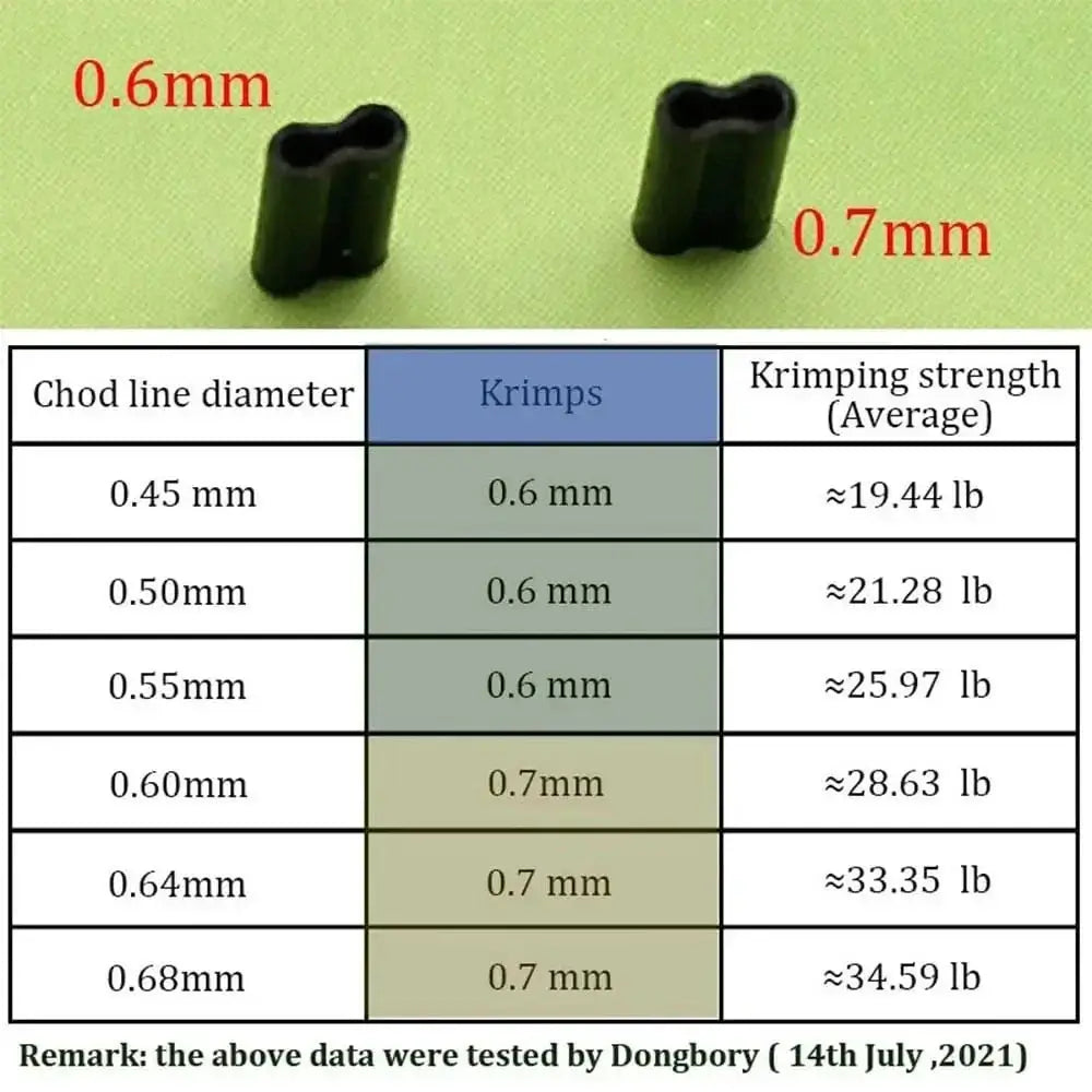 China China 50pcs Portable Carbon tube 0.6mm 0.7mm Wire Crimp Connector Fishing Wire Tube Line Crimping Sleeves Double Aluminum Tube