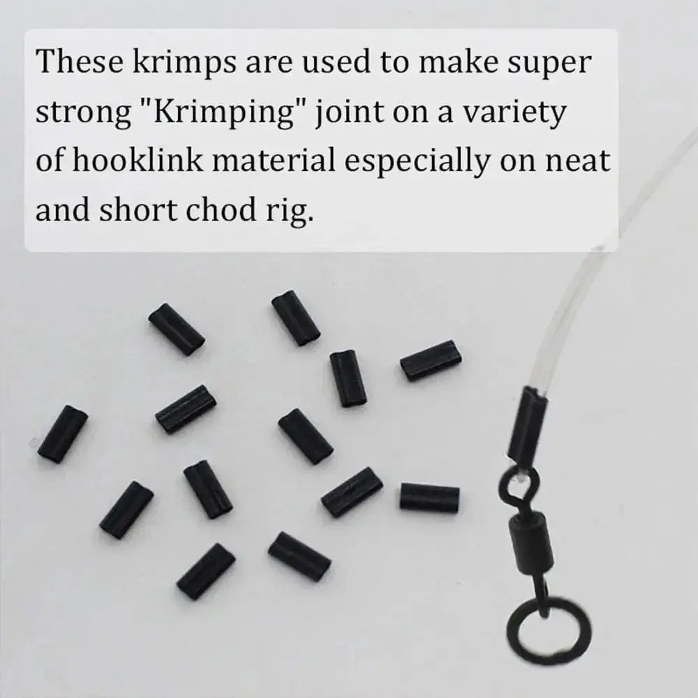 China China 50pcs Portable Carbon tube 0.6mm 0.7mm Wire Crimp Connector Fishing Wire Tube Line Crimping Sleeves Double Aluminum Tube