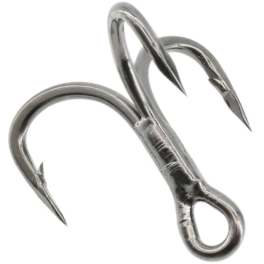 China China 50pcs Size 3-0 Saltwater Treble Hooks for Big Game Bluefish Salmon Kingfish 50/20pcs 8# 6# 4# 2# 1# 1/0 2/0 3/0 6X Strong Treble Fishing Hooks