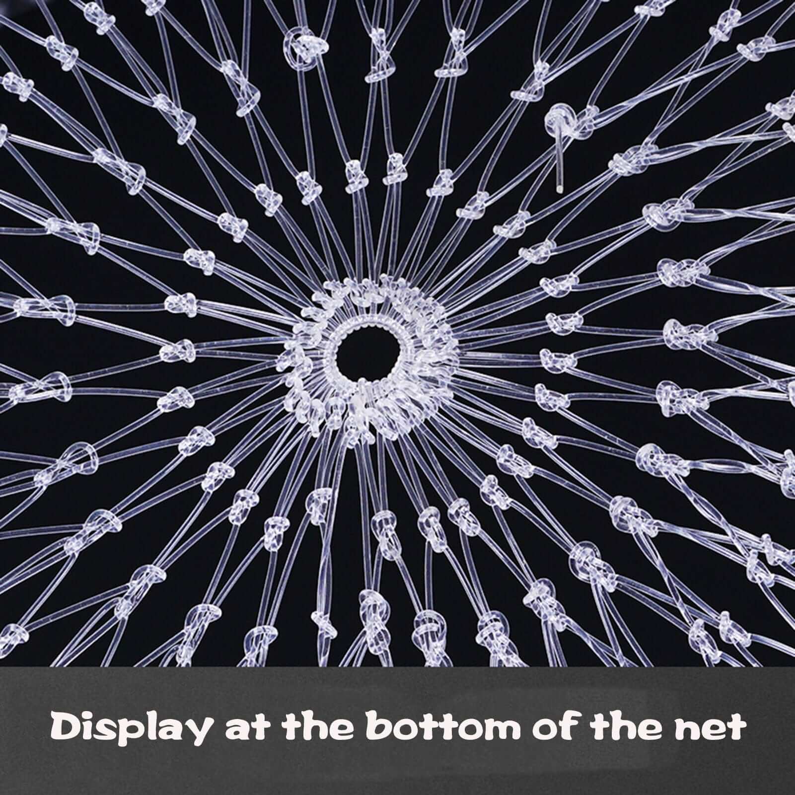 China China 53/60/85cm Double Line Fishing Net Head Handheld High-density Durable Nylon Fishing Net Practical Portable Outdoor Fishing Gears