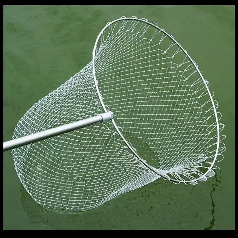 China China 53/60/85cm Double Line Fishing Net Head Handheld High-density Durable Nylon Fishing Net Practical Portable Outdoor Fishing Gears