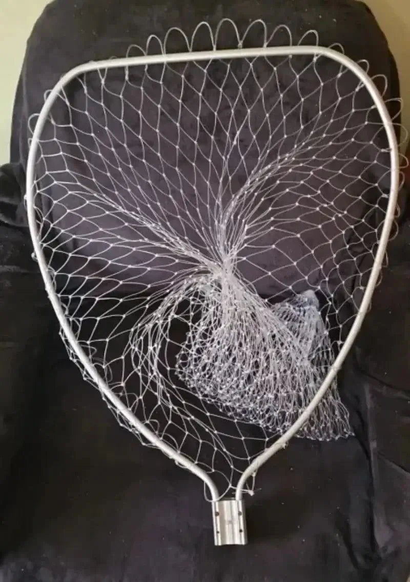 China China 53/60/85cm Double Line Fishing Net Head Handheld High-density Durable Nylon Fishing Net Practical Portable Outdoor Fishing Gears