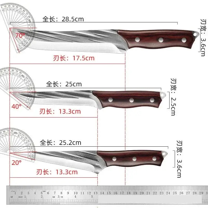 China China 5Cr15Mov Stainless Steel Forged Butcher Knives Set Meat Cleaver Boning Knife Accessories With Holster