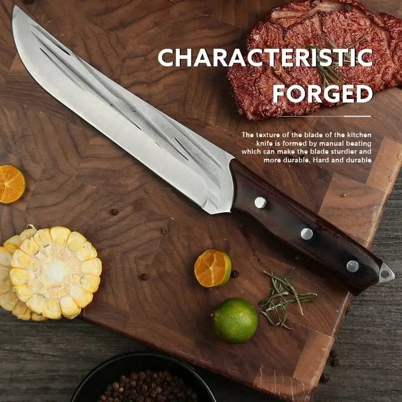 China China 5Cr15Mov Stainless Steel Forged Butcher Knives Set Meat Cleaver Boning Knife Accessories With Holster