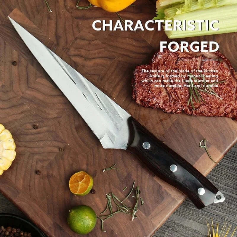 China China 5Cr15Mov Stainless Steel Forged Butcher Knives Set Meat Cleaver Boning Knife Accessories With Holster