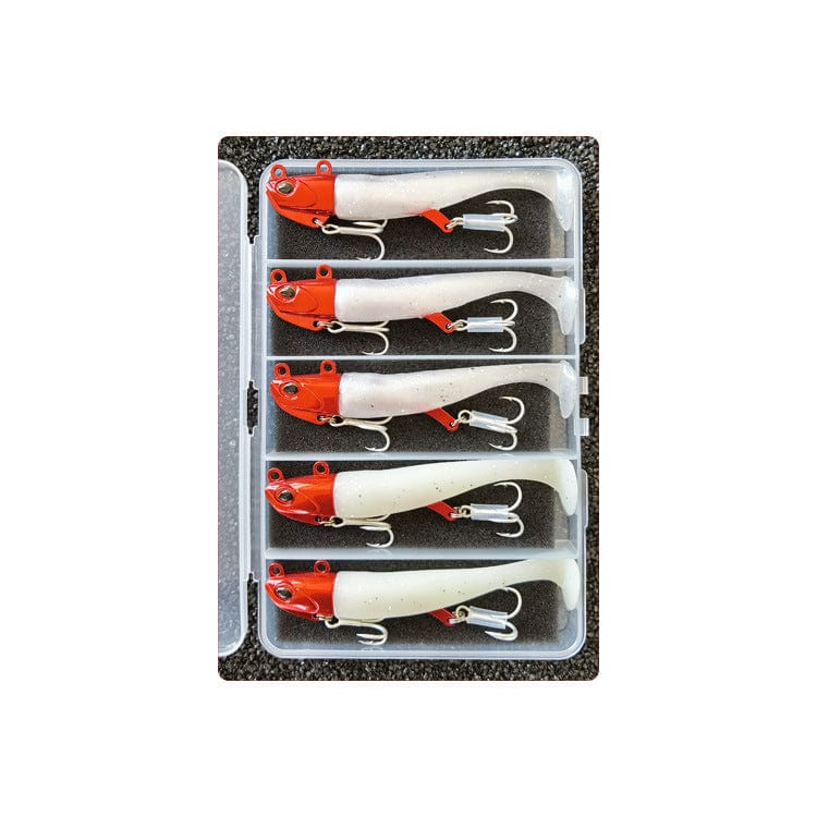 China China 5pcs 30g Artificial Bait Lumious/Glow Mackerel Sea Bullet Bass Snapper Fishing Lure Wobblers Swimbait Jigging Plastic Baits