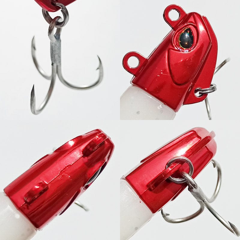 China China 5pcs 30g Artificial Bait Lumious/Glow Mackerel Sea Bullet Bass Snapper Fishing Lure Wobblers Swimbait Jigging Plastic Baits