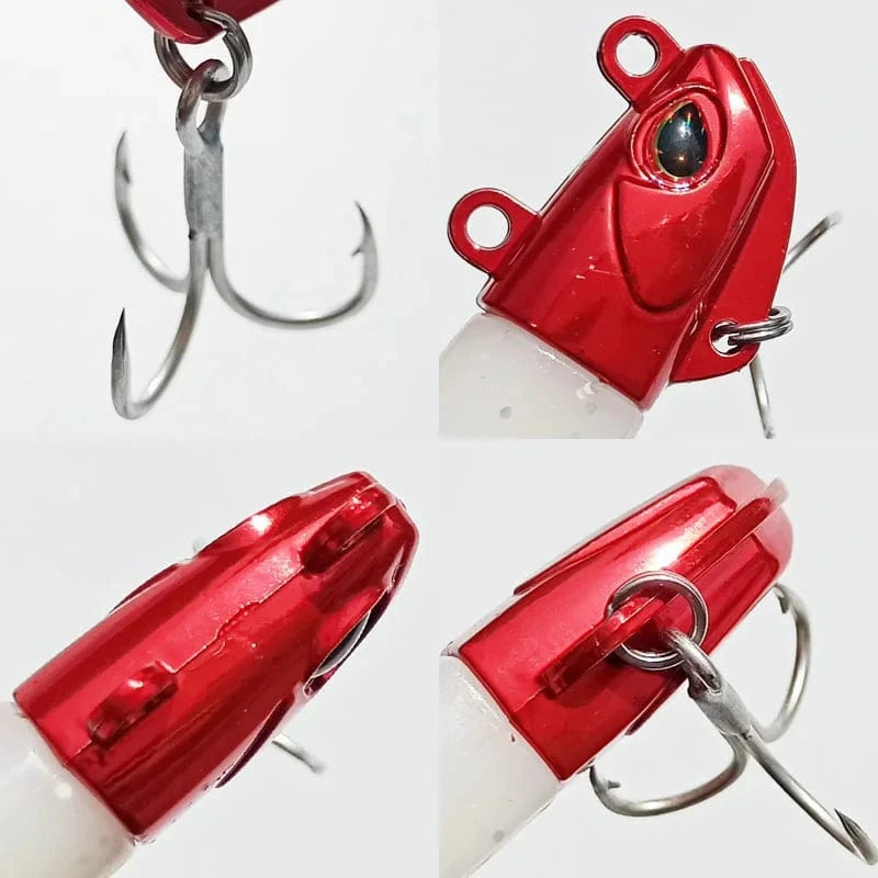 China China 5pcs 30g Artificial Bait Lumious/Glow Mackerel Sea Bullet Bass Snapper Fishing Lure Wobblers Swimbait Jigging Plastic Baits