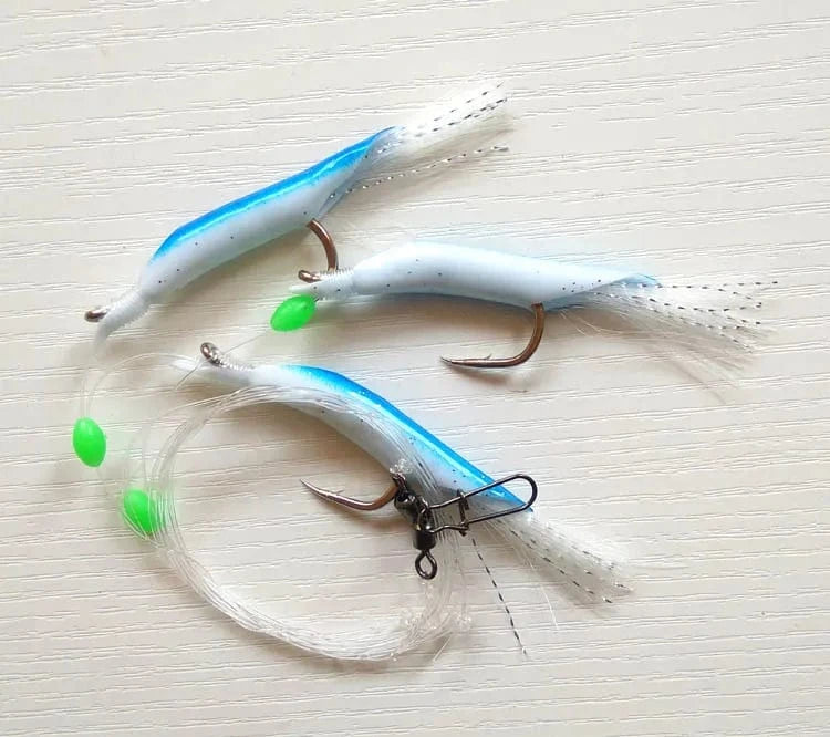 China China 5pcs 6/0 red tuna Cod bass Sea rig Sabiki rigs flasher rig boat fishing game fishing lure jigging lure