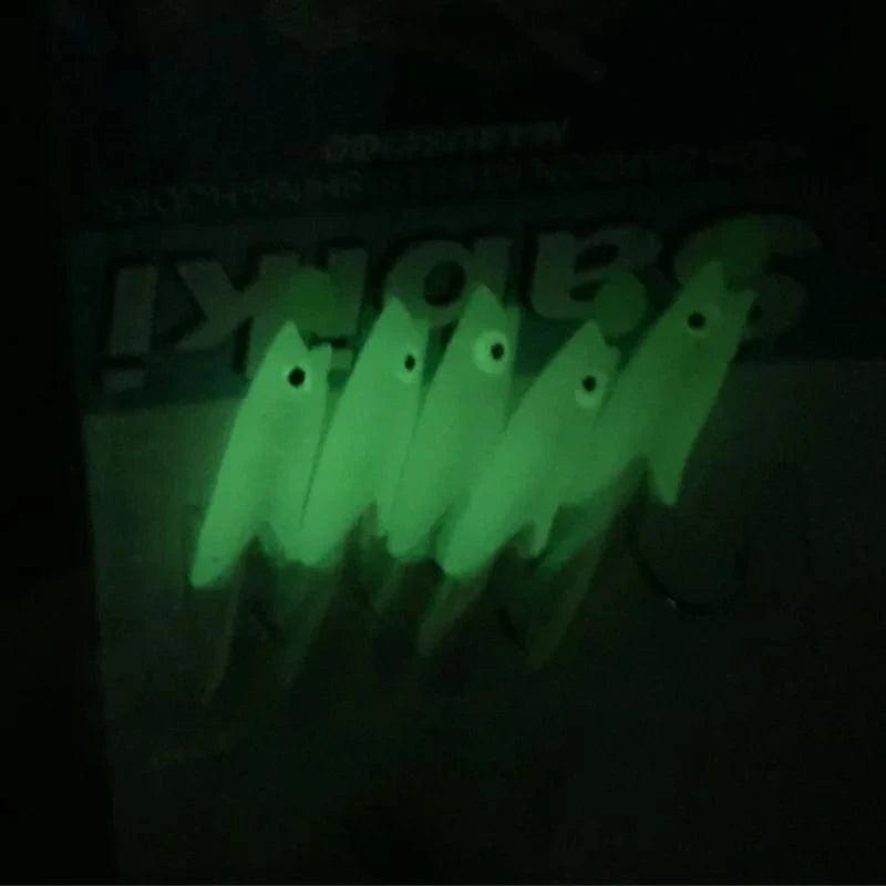 China China 5pcs/bag Sea/ Salterwater Fishing Freshwater Fishing Sabiki Rigs String Hook Flash Luminous Fish String Hook