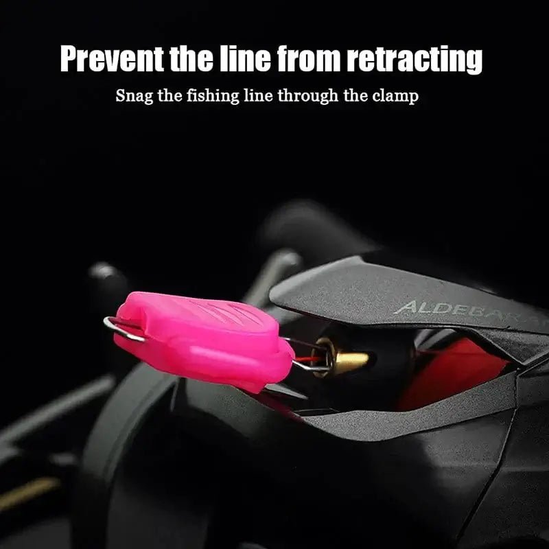 China China 5Pcs Fishing Line Holder Buckle Stopper Keeper Clip For Baitcasting Reel Pescaria Accessories Pesca Fishing goods Tackle