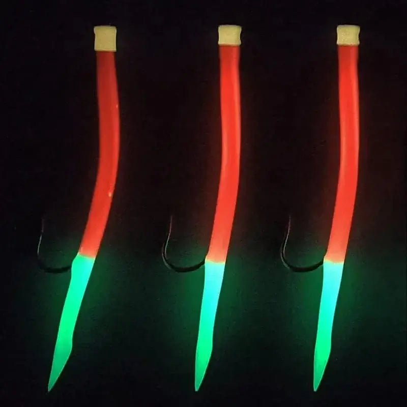China China 5pcs Luminous Glow Red with flasher Codfish Cod poloc Tuna Fishing Sea rig Sabiki sea fishing rigs sea fishing hook boat fishing