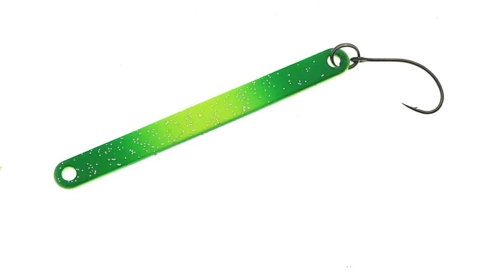 China China 5PCS PescaTrout Stick Ice Fishing Spoon 2.3g 3.8g Colorful Spoon Bait Copper Metal Fishing Lure For Trout Pike Perch