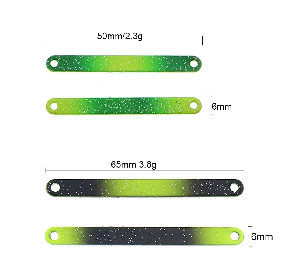 China China 5PCS PescaTrout Stick Ice Fishing Spoon 2.3g 3.8g Colorful Spoon Bait Copper Metal Fishing Lure For Trout Pike Perch