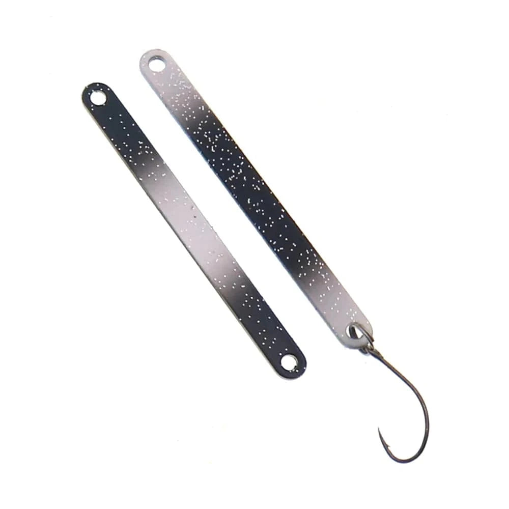 China China 5PCS PescaTrout Stick Ice Fishing Spoon 2.3g 3.8g Colorful Spoon Bait Copper Metal Fishing Lure For Trout Pike Perch