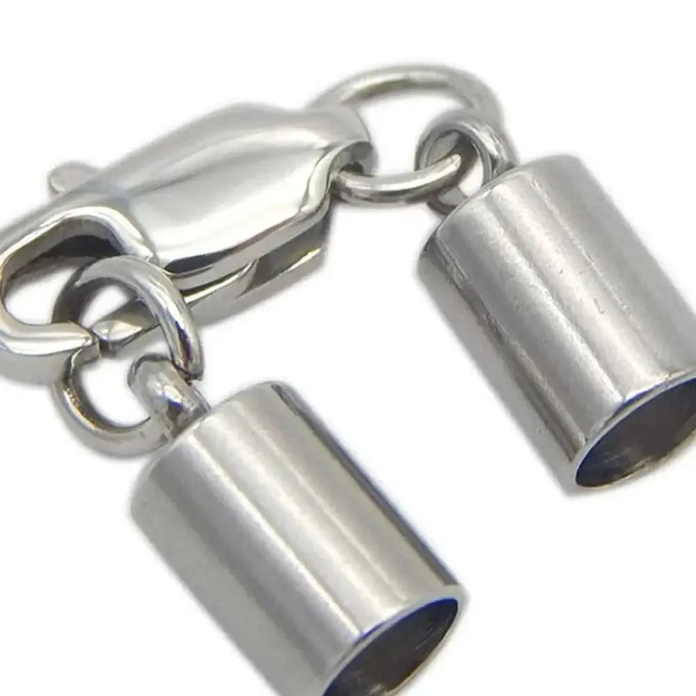 China China 5Pcs Stainless Steel Leather Cords Lobster Clasps Hooks Connectors Leather Rope DIY Crafts Jewelry Making Fit 1.5/2/2.5/3/4 mm