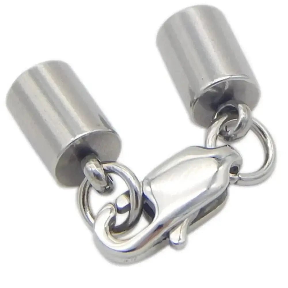 China China 5Pcs Stainless Steel Leather Cords Lobster Clasps Hooks Connectors Leather Rope DIY Crafts Jewelry Making Fit 1.5/2/2.5/3/4 mm