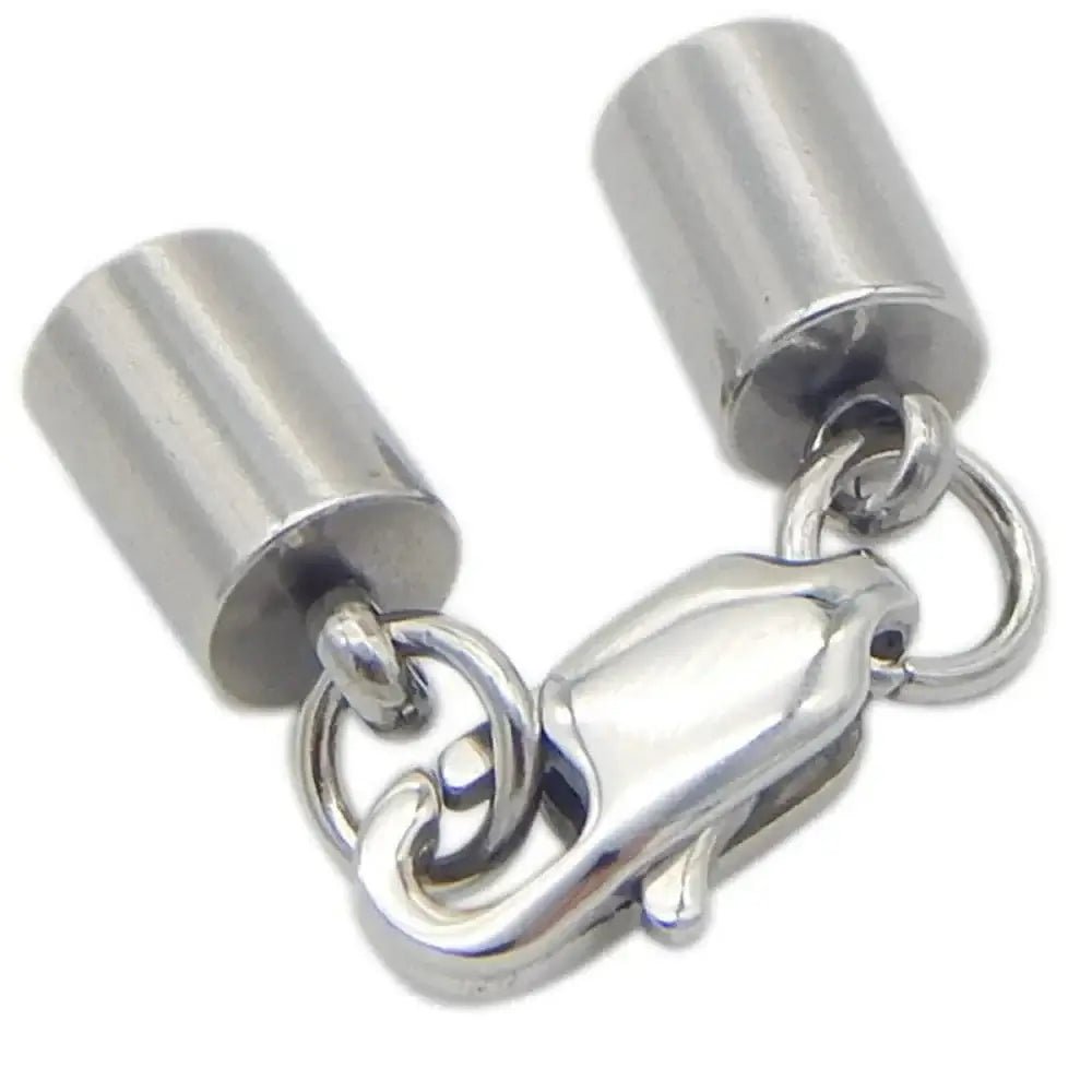 China China 5Pcs Stainless Steel Leather Cords Lobster Clasps Hooks Connectors Leather Rope DIY Crafts Jewelry Making Fit 1.5/2/2.5/3/4 mm