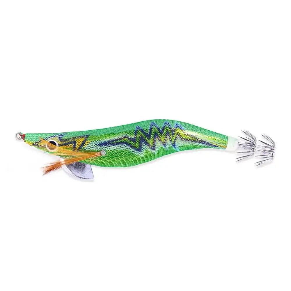 China China 6 3.5 Pesca Squid Jigging Lure Wood Shrimp Jig Hook Artificial Bait 14Cm-18G Octopus Cuttlefish Fishing Tackle with Rattling