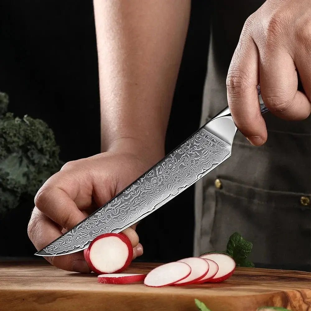 China China 6 inch / 6 inch XITUO Japanese Damascus AUS-10 Steel 6 Inch Utility Knife Ultra Sharp Chef Slicing Kitchen Knives Cut Fruit Vegetables Meat