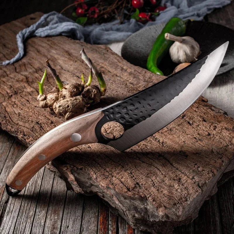 China China 6 inch Boning Knife Handmade Forged Cleaver Chef Knives Butcher Kitchen Knife Full Tang Handle Fishing Knife Gift Knife Cover