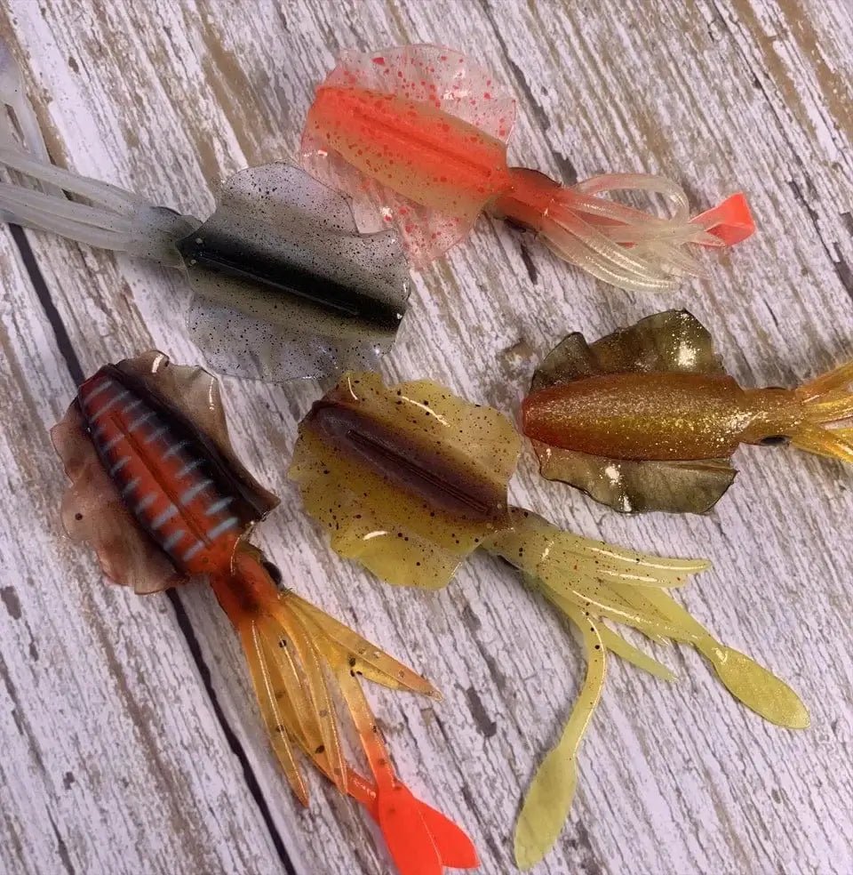 China China 60g120g150g Silicone Soft Artificial Rubber Luminous UV Squid Jig Fishing Lures For Sea Fishing Trolling Wobbler Bait